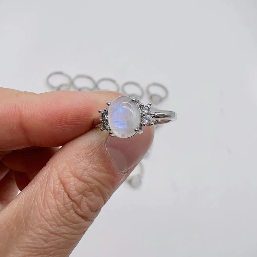 Natural Sri Lanka Moonstone Ring Wholesale - Image 3