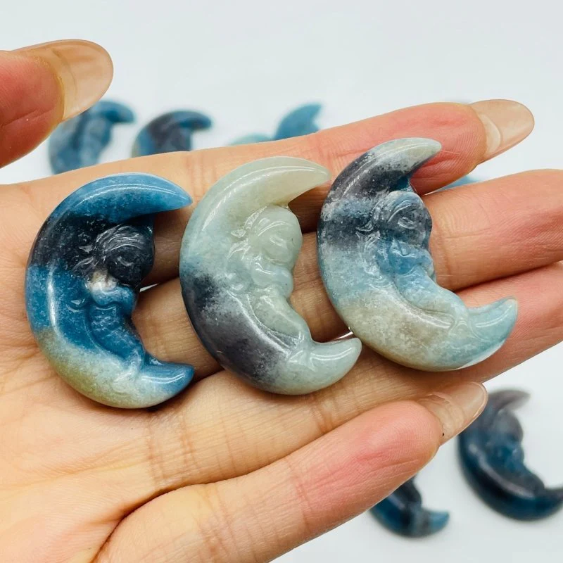 Natural Trolleite Mermaid On The Moon Carving Wholesale - Image 4