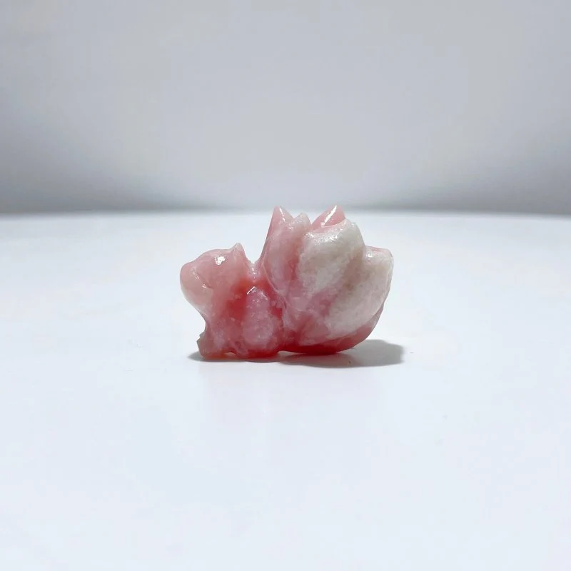 9 Types Nine-Tailed Fox Carving Wholesale Pink Opal Yooperlite - Image 13