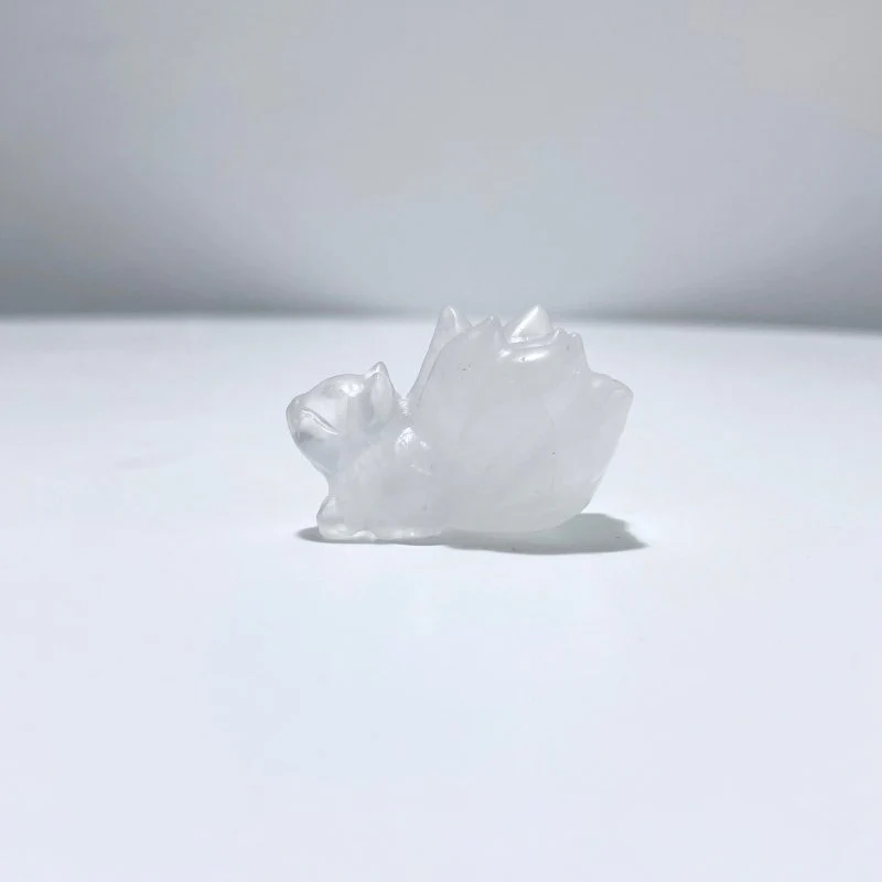 9 Types Nine-Tailed Fox Carving Wholesale Pink Opal Yooperlite - Image 15
