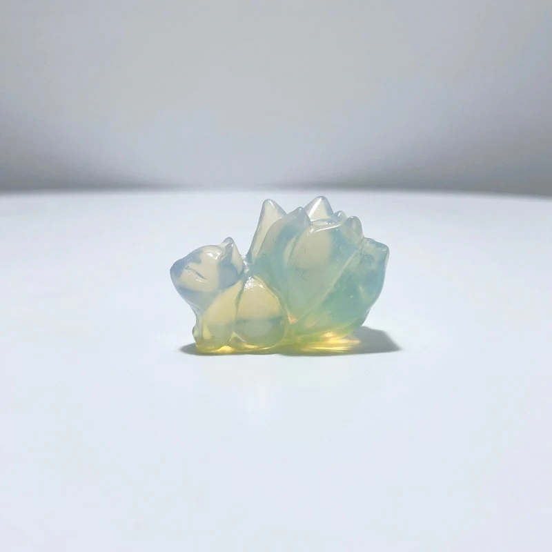 9 Types Nine-Tailed Fox Carving Wholesale Pink Opal Yooperlite - Image 9