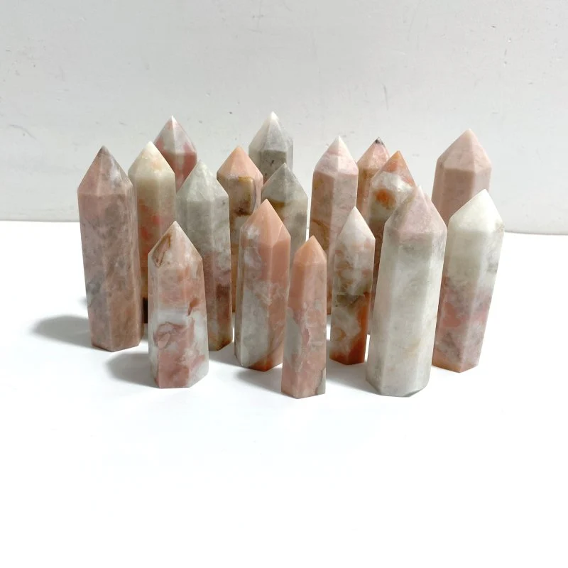 Normal Quality Pink Opal Tower Points Wholesale