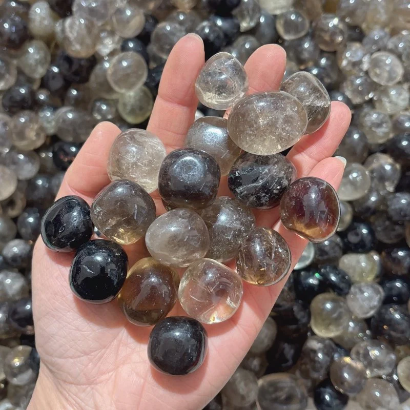 Normal Quality Smoky Quartz Tumbled Wholesale(With Crack) - Image 2