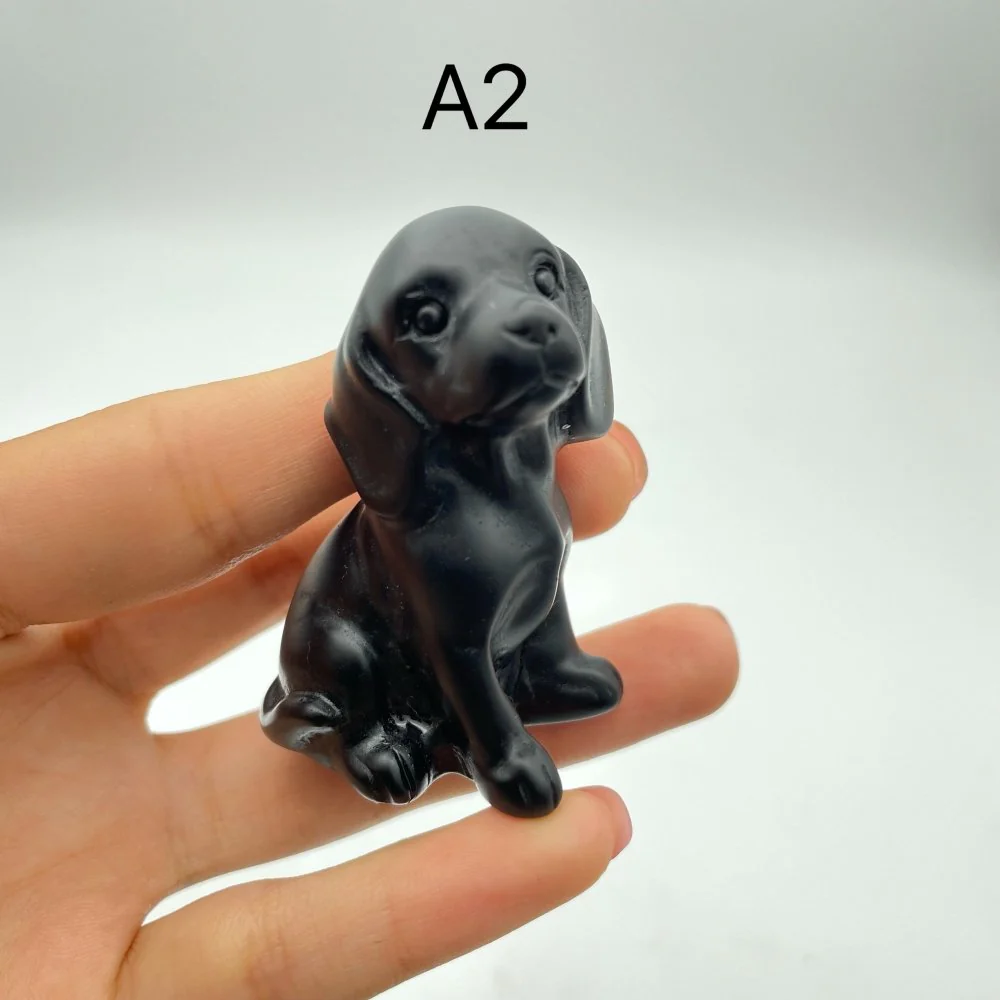 Obsidian Dog Carving Wholesale - Image 6