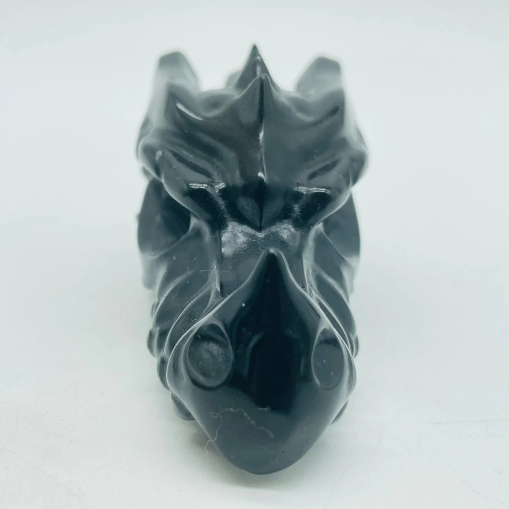 Obsidian Dragon Head Carving Wholesale - Image 4