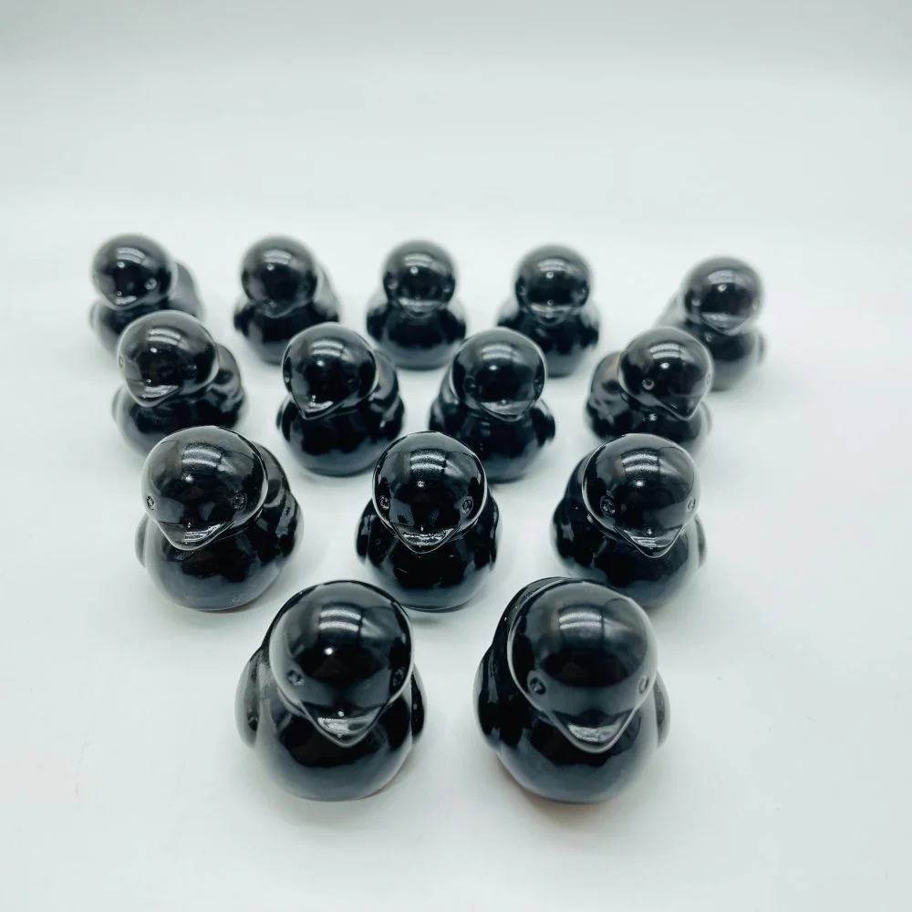Black Obsidian Duck Carving Wholesale - Image 4