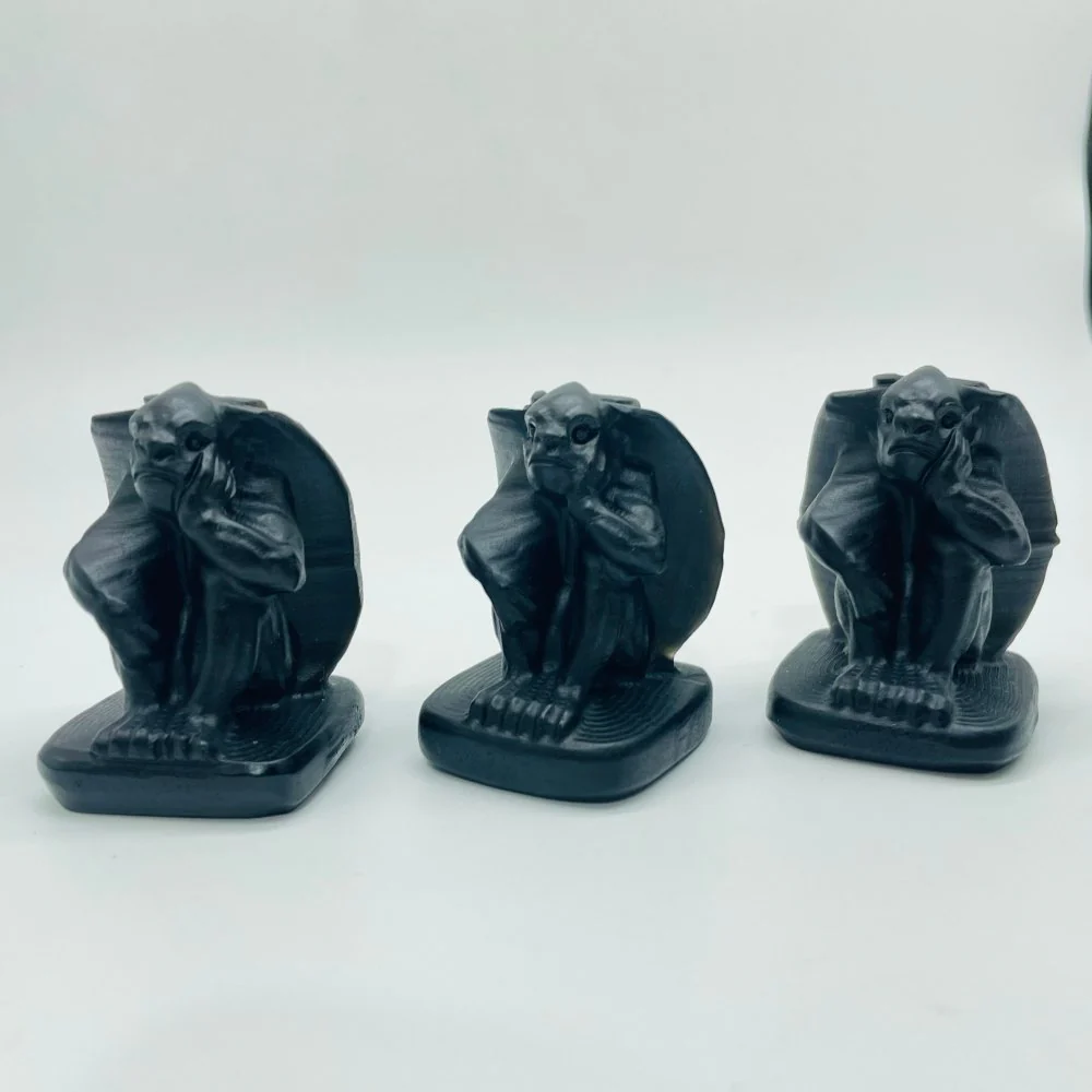 Obsidian Gargoyle Winged Carving Wholesale - Image 4