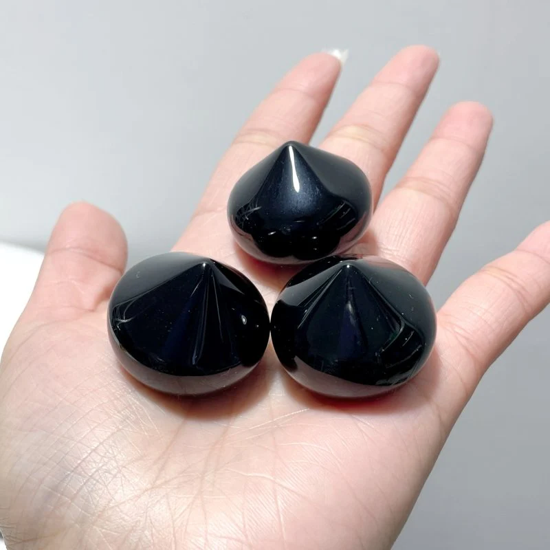 Black Obsidian Garlic Shape Carving Wholesale - Image 3