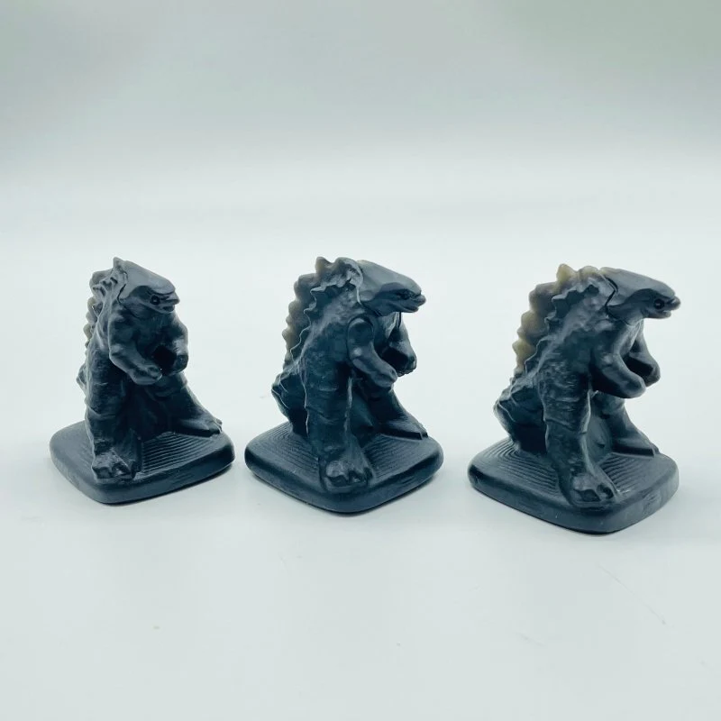 Obsidian Godzilla Dinosaur Carving Wholesale - Image 4