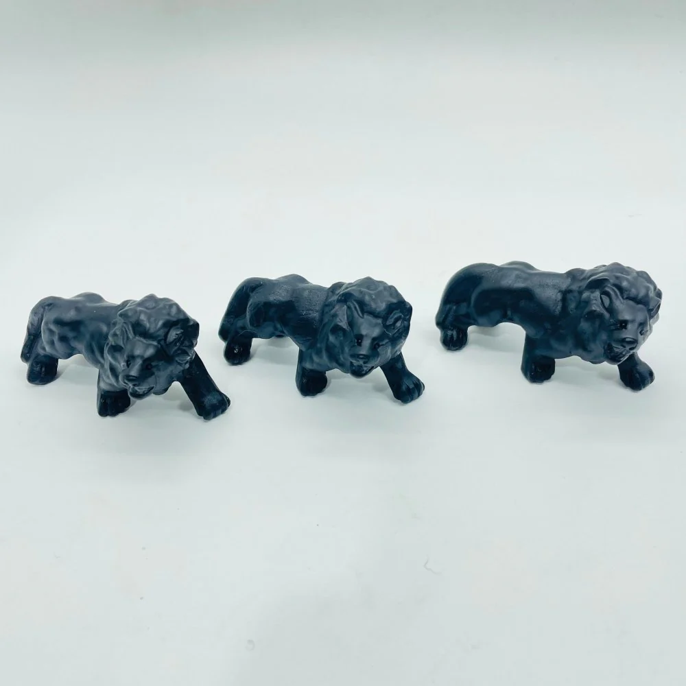 Obsidian Lion Carving Wholesale - Image 3