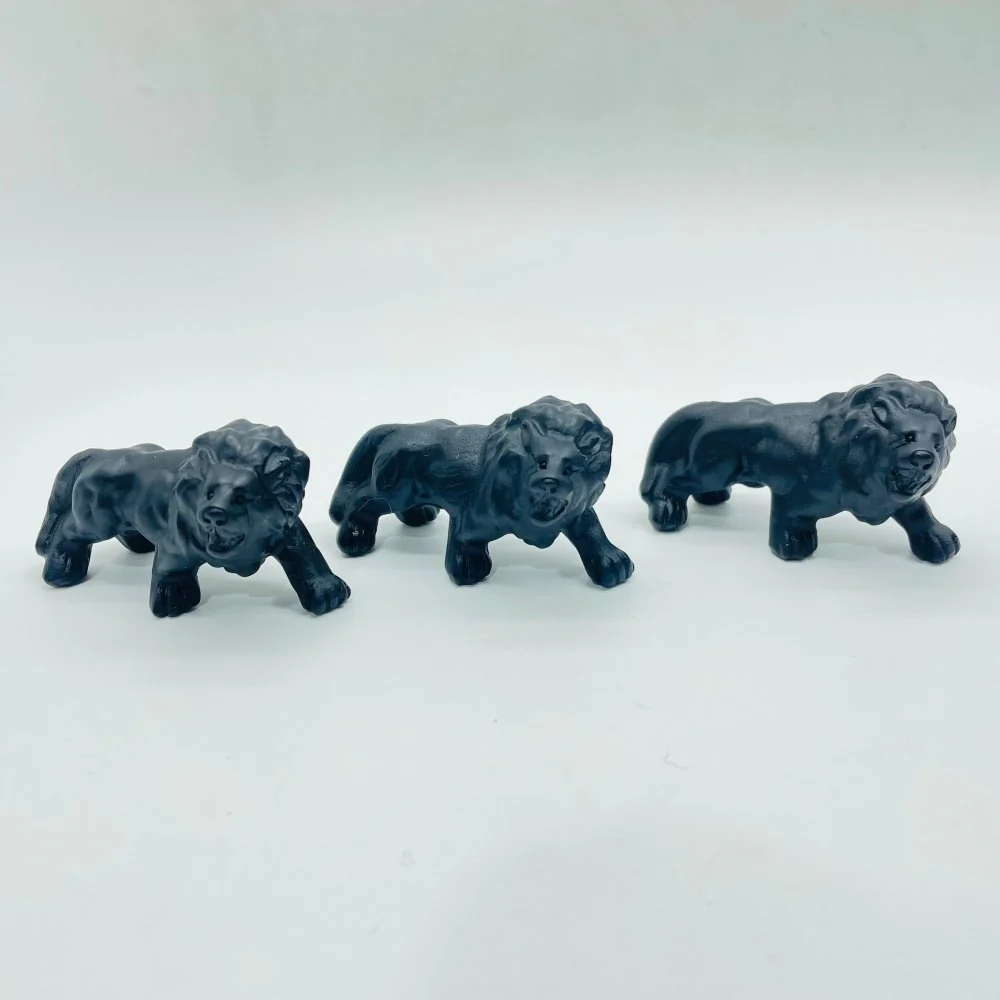 Obsidian Lion Carving Wholesale - Image 4