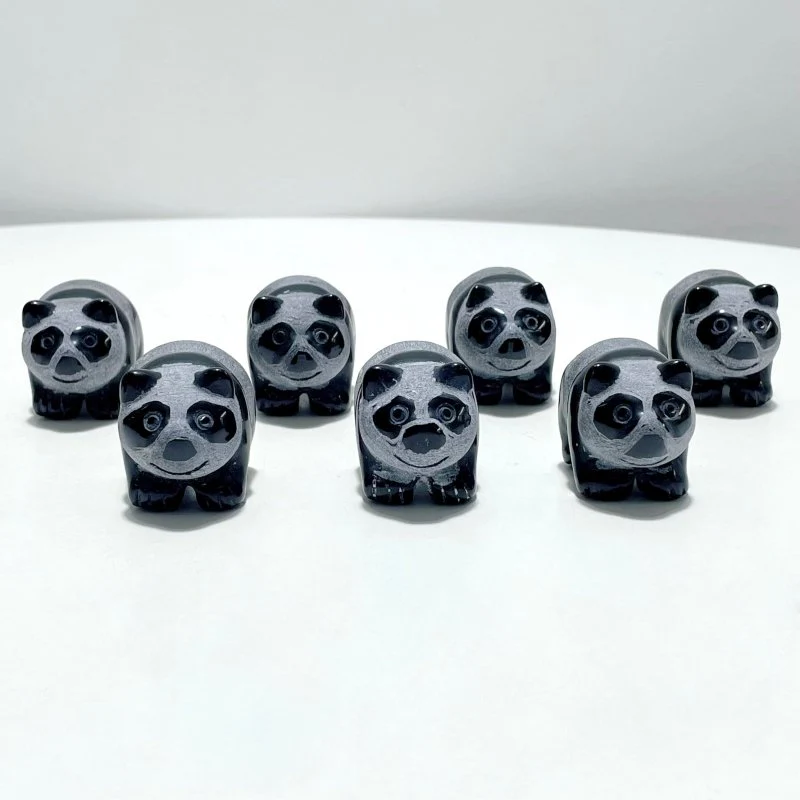 Obsidian Panda Carving Wholesale - Image 2