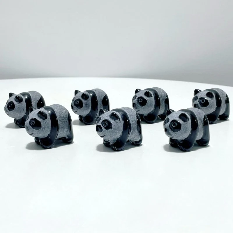 Obsidian Panda Carving Wholesale - Image 4