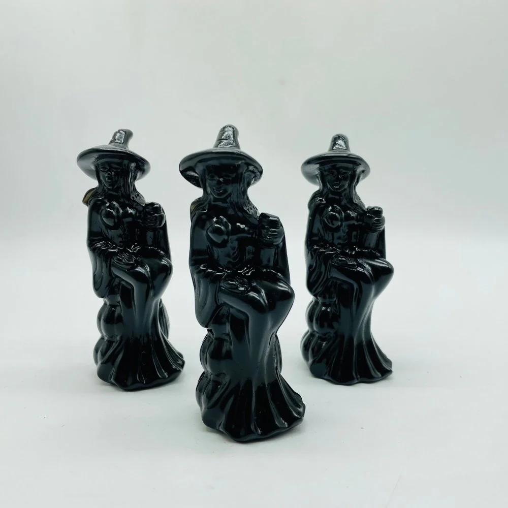 Obsidian Witch Ride Broom Carving Wholesale - Image 4