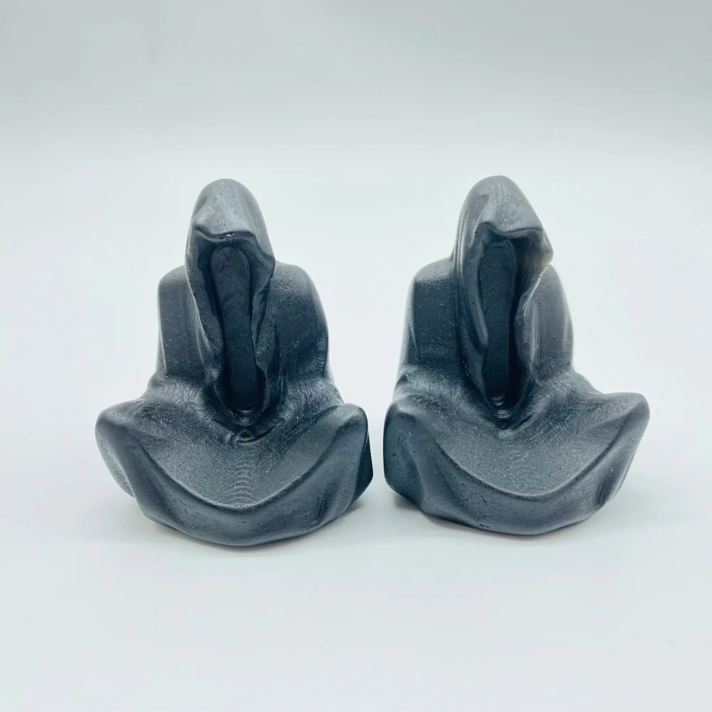 Black Obsidian Halloween Dark Wizard Carving Wholesale