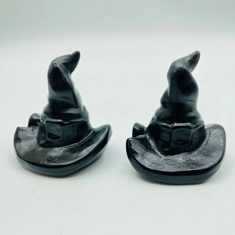 Black Obsidian Wizard Hat Carving Wholesale - Image 4