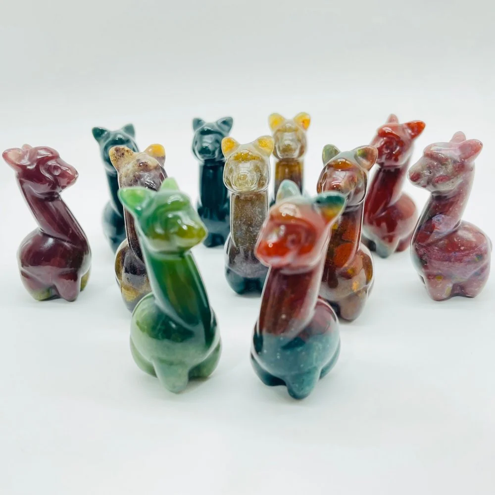Ocean Jasper Alpaca Carving Animal Wholesale - Image 3