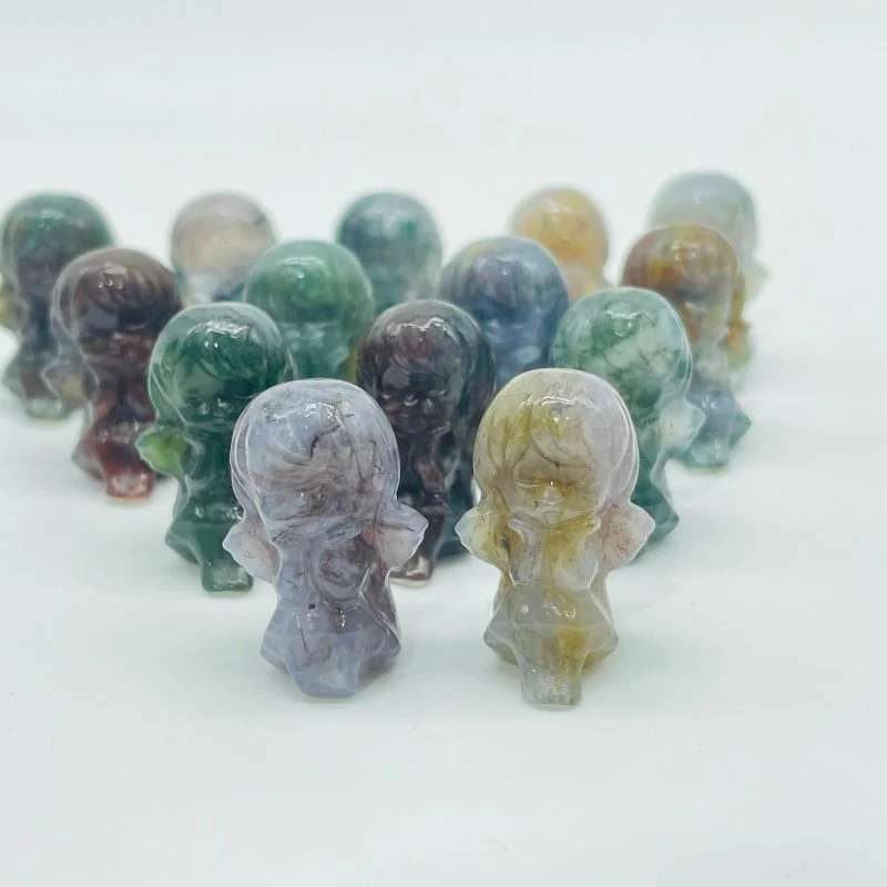 Ocean Jasper Angel Girl Carving Wholesale - Image 4