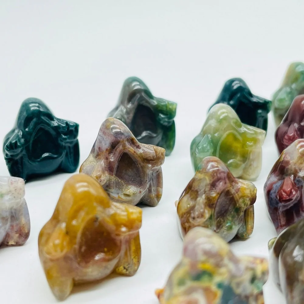 Ocean Jasper Big Mouth Ghost Carving Wholesale - Image 3