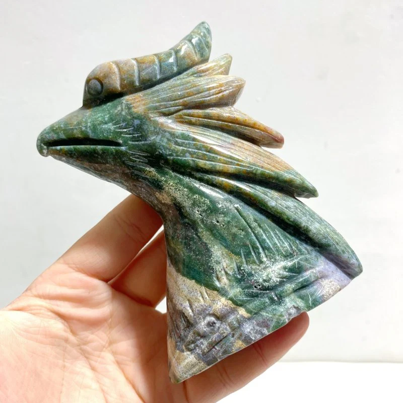 10 Pieces Ocean Jasper Birds Carving Clearance - Image 3