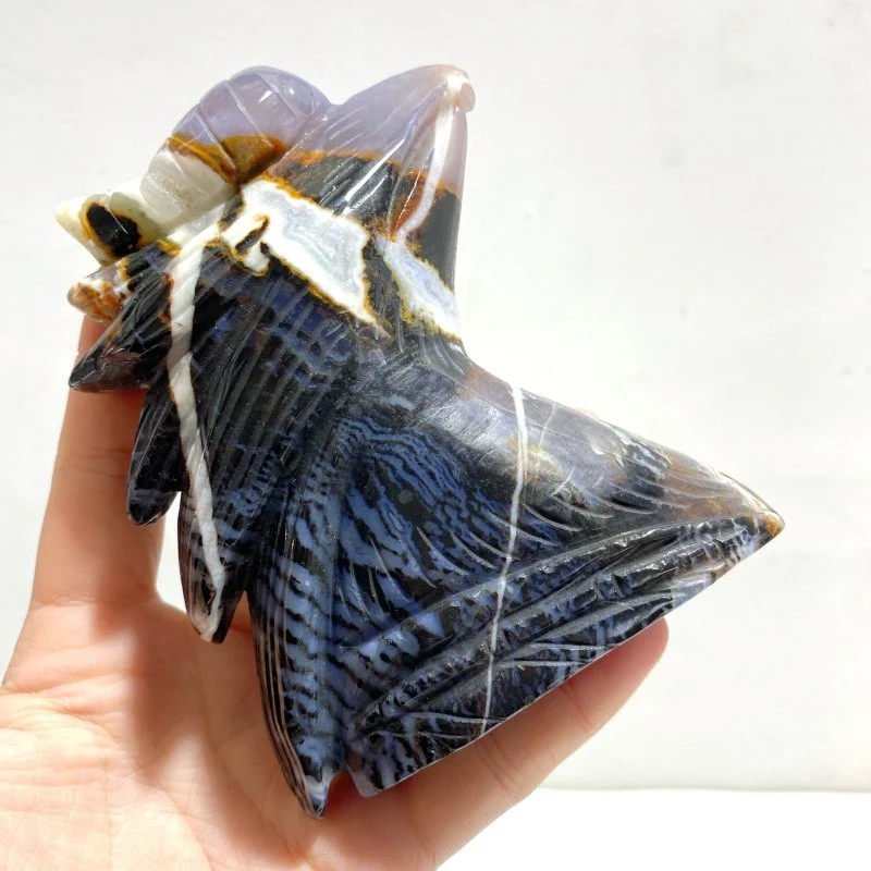 10 Pieces Ocean Jasper Birds Carving Clearance - Image 4