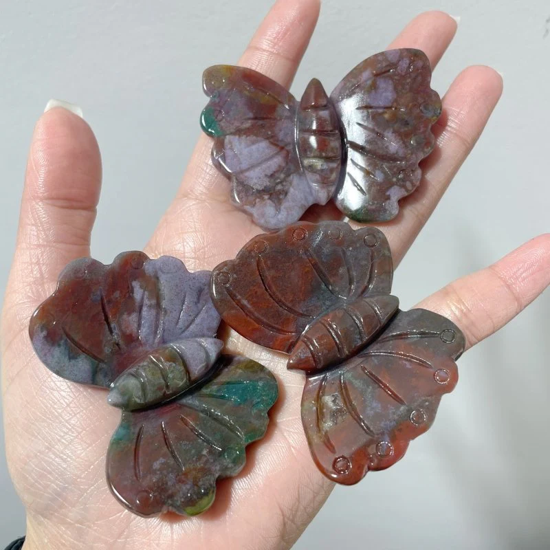 Ocean Jasper Butterfly Carving Wholesale - Image 4