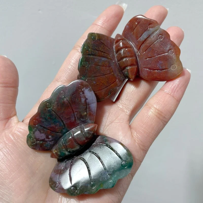 Ocean Jasper Butterfly Carving Wholesale - Image 5