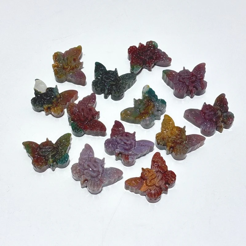Ocean Jasper Butterfly Snake Carving Wholesale - Image 5