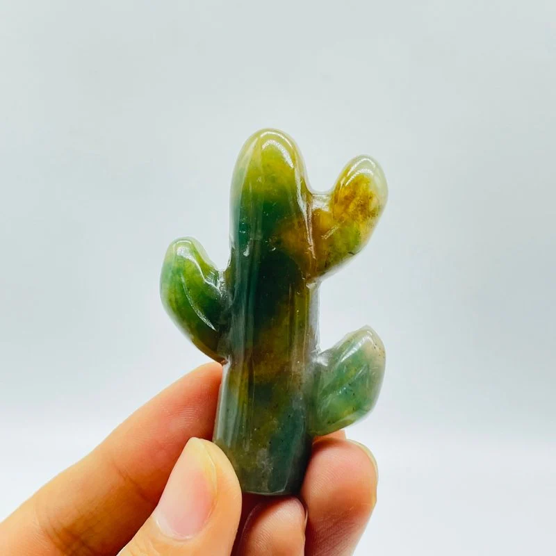 Ocean Jasper Cactus Carving Wholesale - Image 4