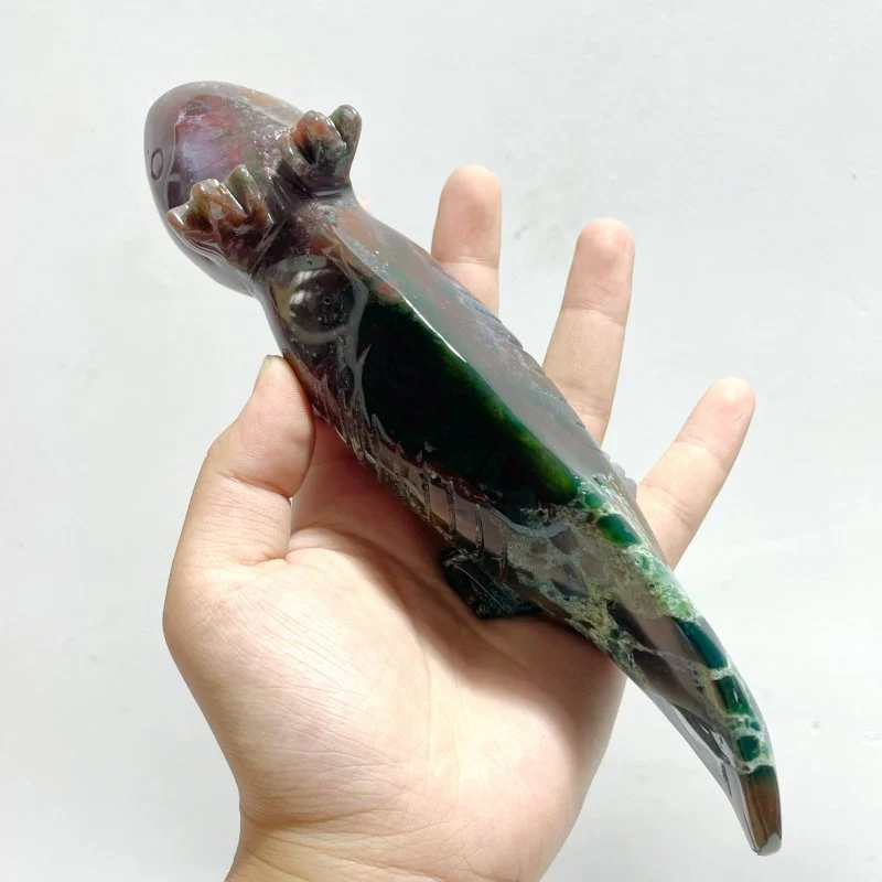 5 Pieces Ocean Jasper Newt Carving - Image 6