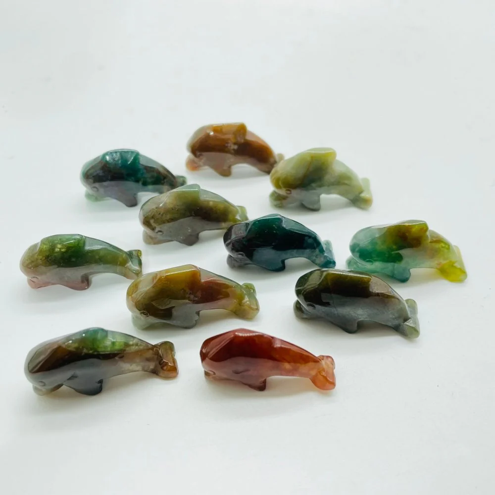 Ocean Jasper Dolphin Carving Wholesale - Image 2