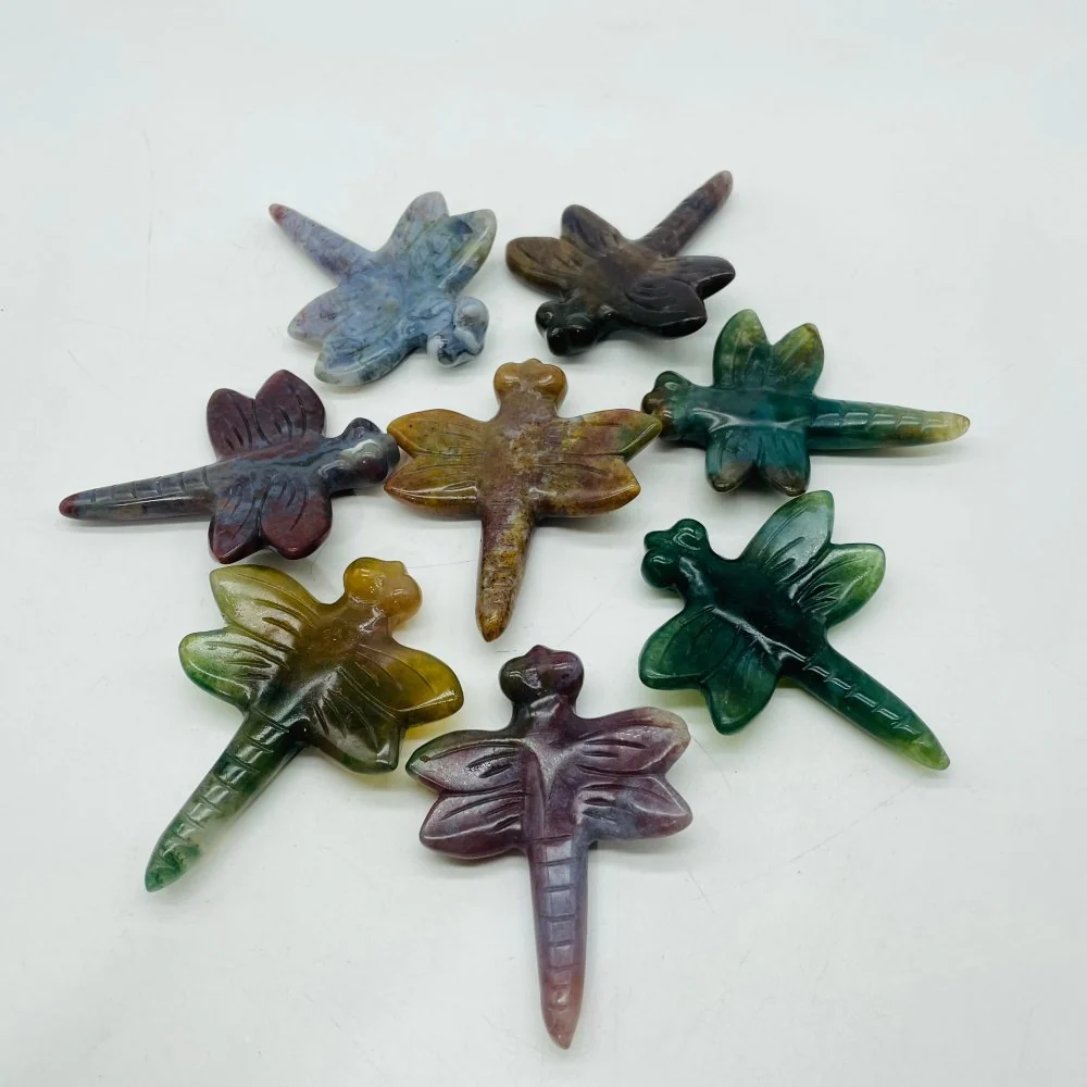 Ocean Jasper Dragonfly Carving Wholesale - Image 3