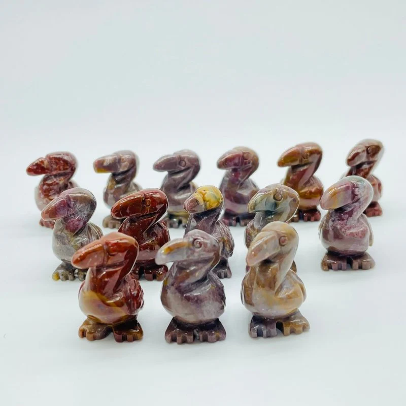 Ocean Jasper Flamingos Carving Wholesale - Image 2