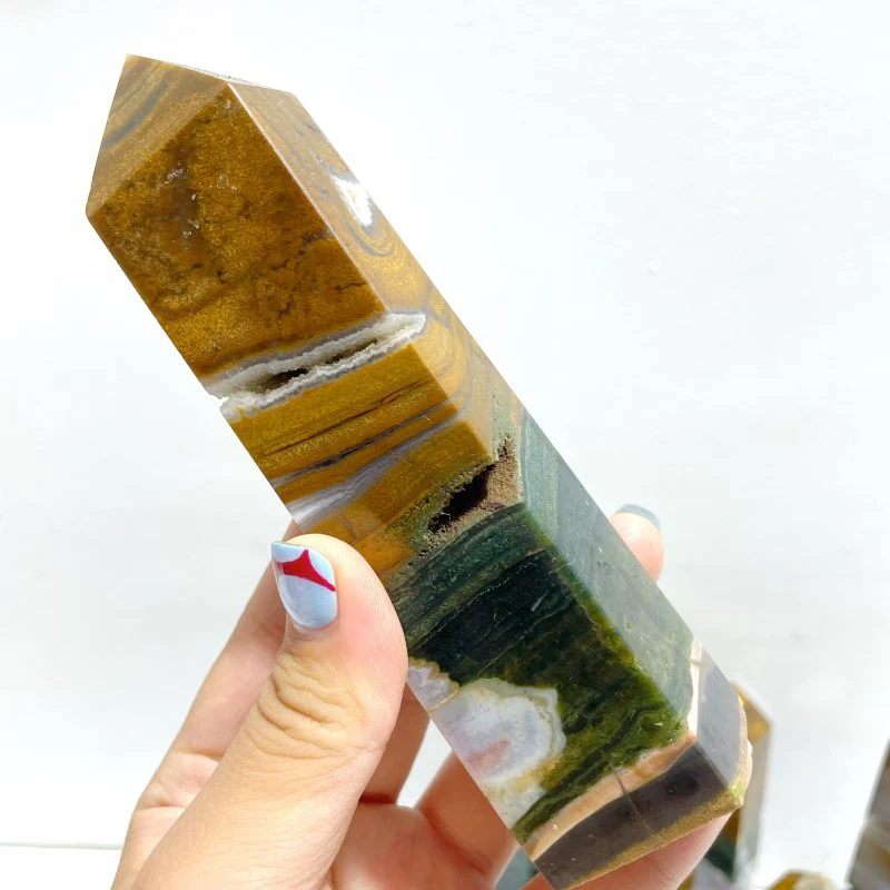 21 Pieces Ocean Jasper Four-sided Point #2 - Image 4