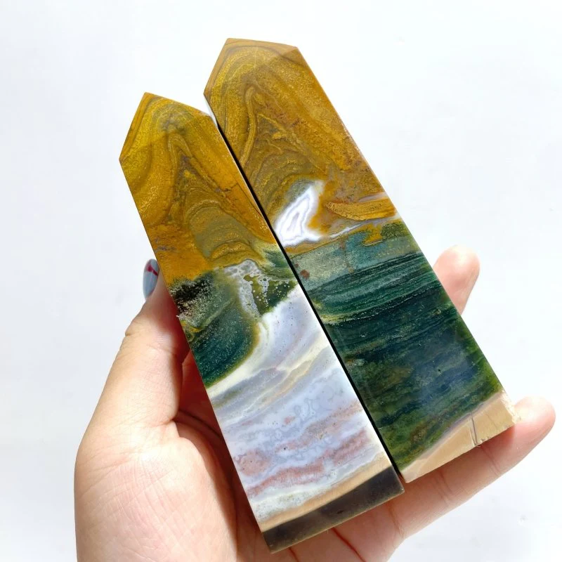 21 Pieces Ocean Jasper Four-sided Point #2 - Image 7