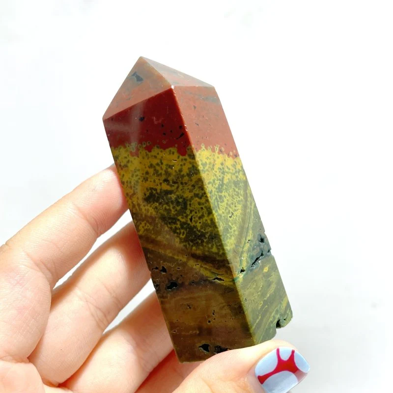 17 Pieces Ocean Jasper Four-sided Point #1 - Image 2