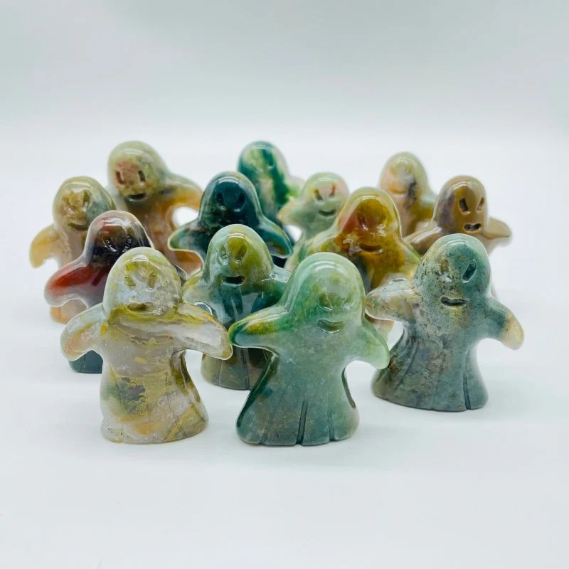 Ocean Jasper Ghost Halloween Carving Wholesale - Image 2