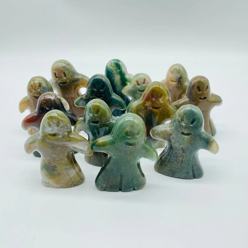Ocean Jasper Ghost Halloween Carving Wholesale - Image 5
