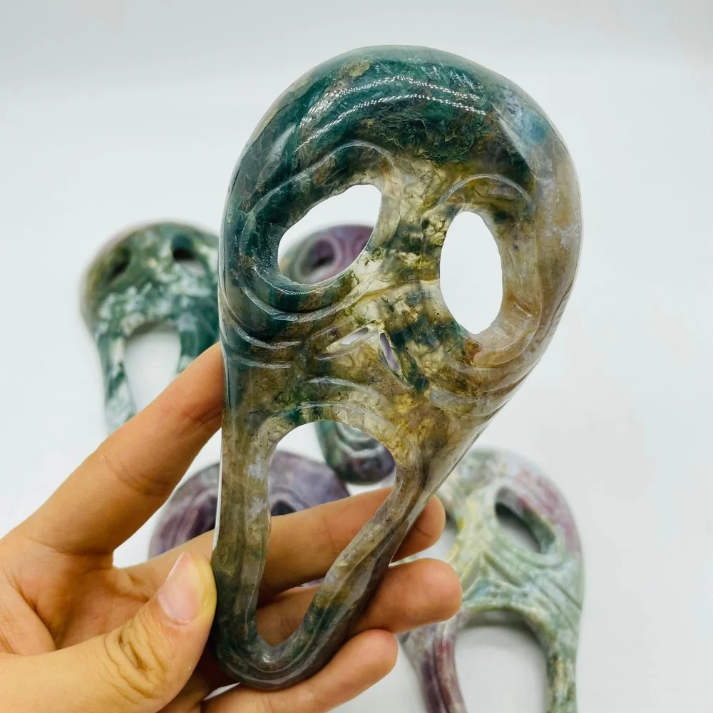 Ocean Jasper Ghost Mask Carving Halloween Wholesale - Image 4