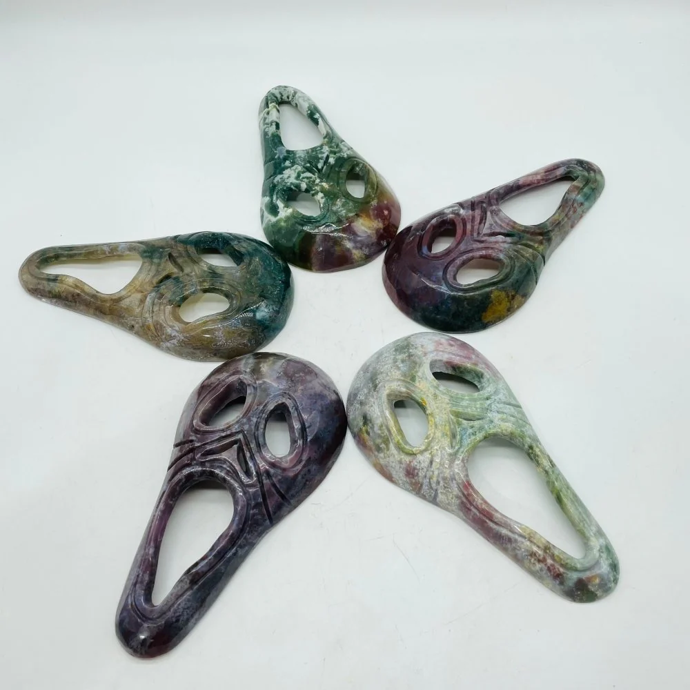 Ocean Jasper Ghost Mask Carving Halloween Wholesale - Image 5