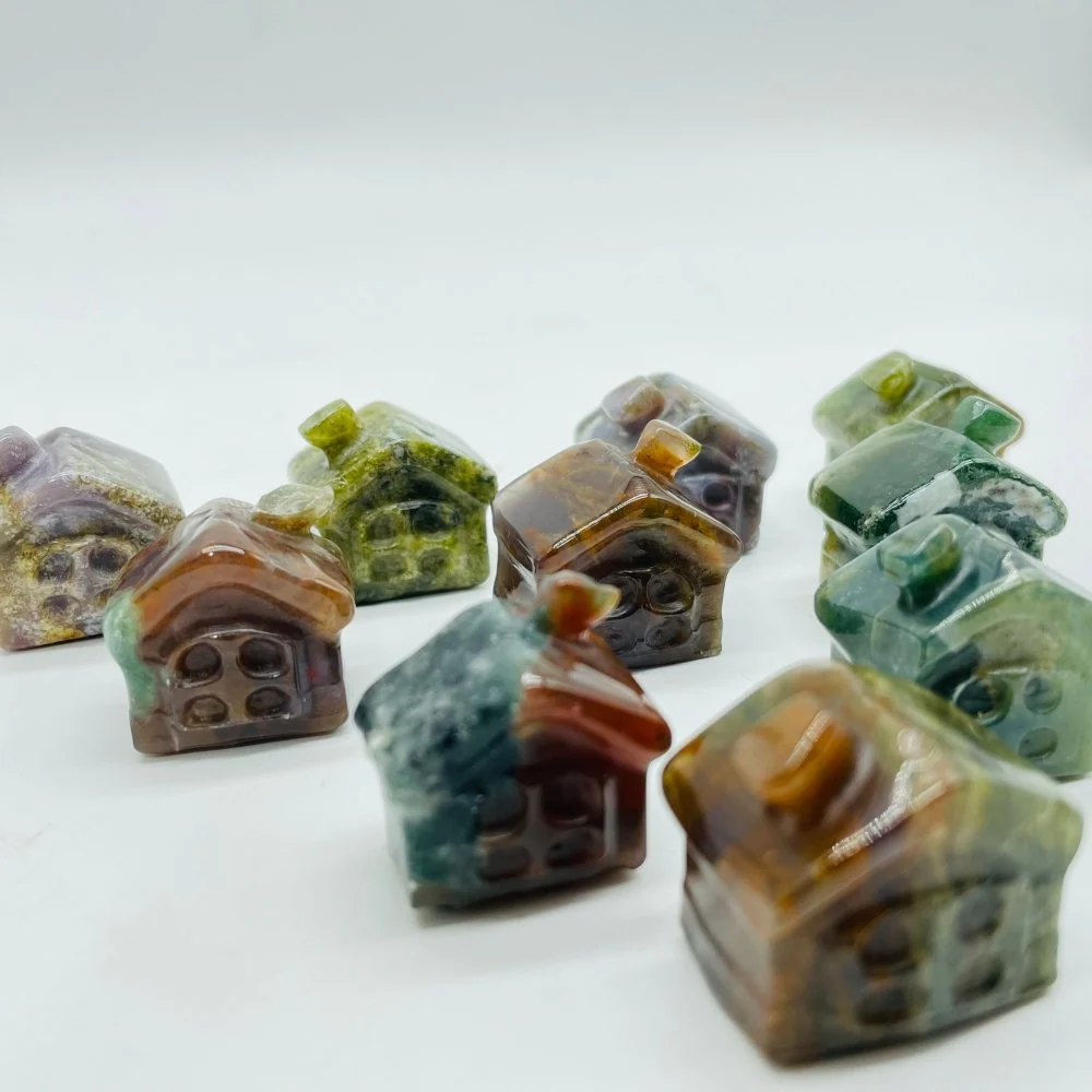 Ocean Jasper House Carving Wholesale - Image 4