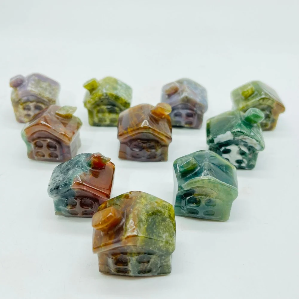Ocean Jasper House Carving Wholesale - Image 5