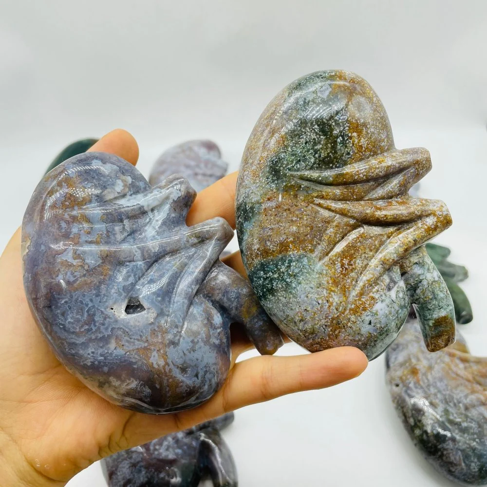 15 Pieces Ocean Jasper Kidney Carving - Image 5