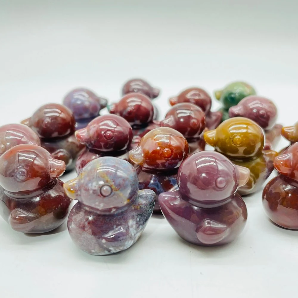 Ocean Jasper Duck Carving Wholesale - Image 4