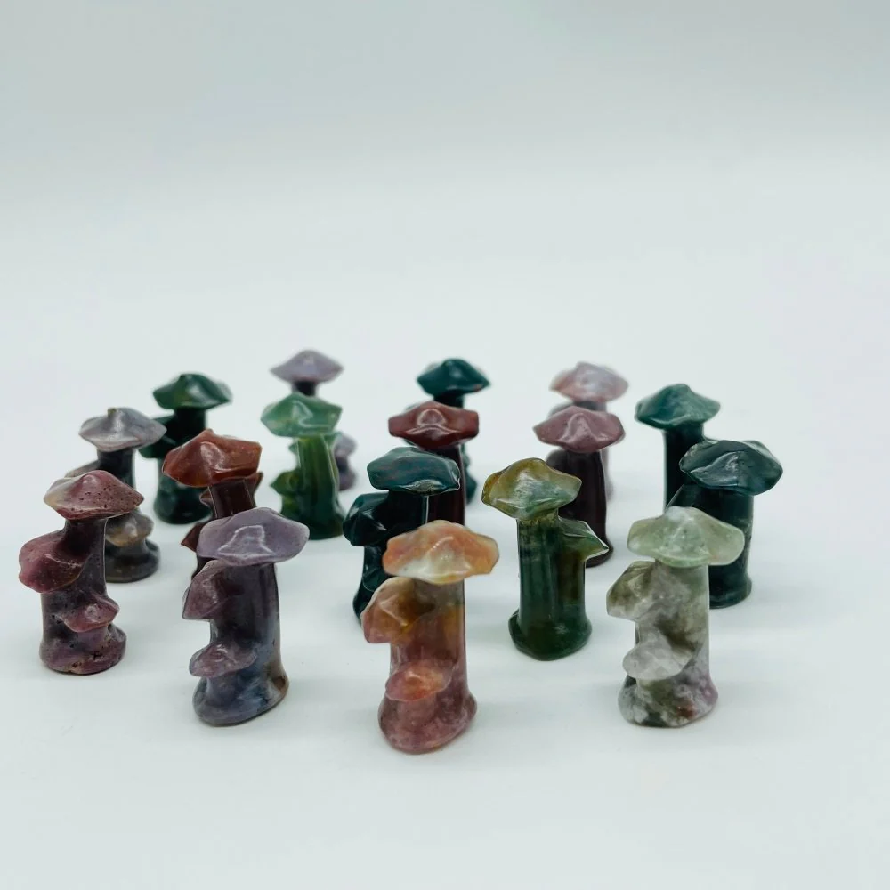 Ocean Jasper Mushroom Tree Carving Wholesale - Image 2