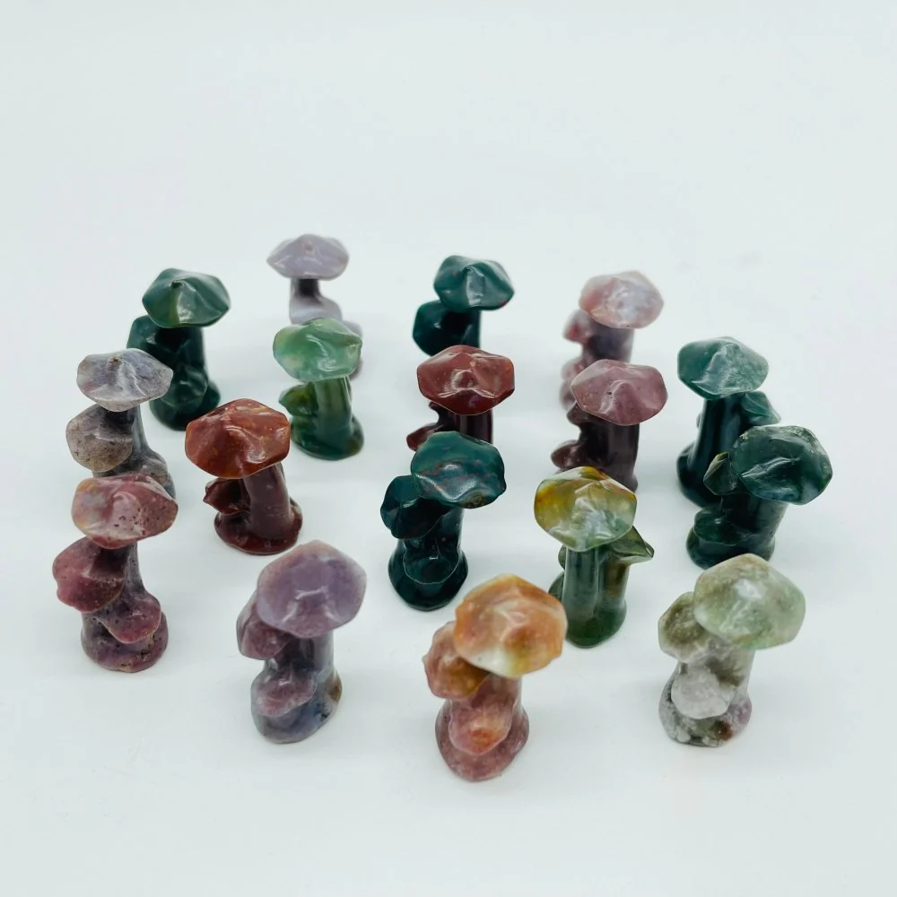 Ocean Jasper Mushroom Tree Carving Wholesale - Image 3