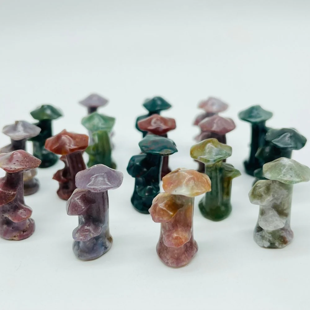 Ocean Jasper Mushroom Tree Carving Wholesale - Image 4