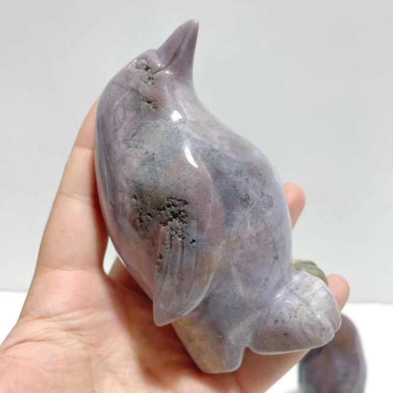 7 Pieces Ocean Jasper Penguin Carving - Image 6