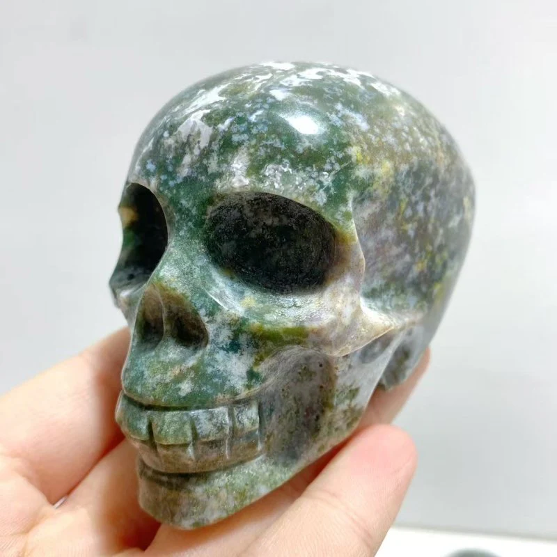 Ocean Jasper Skull Carving Wholesale