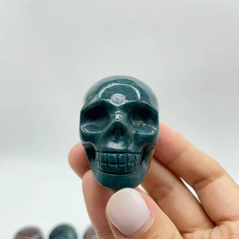 Ocean Jasper Skull Carving Wholesale - Image 6